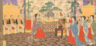 Ватанабэ Нобукадзу, 1872 - 1944 г.г. "Картина Высочайшего бракосочетания"